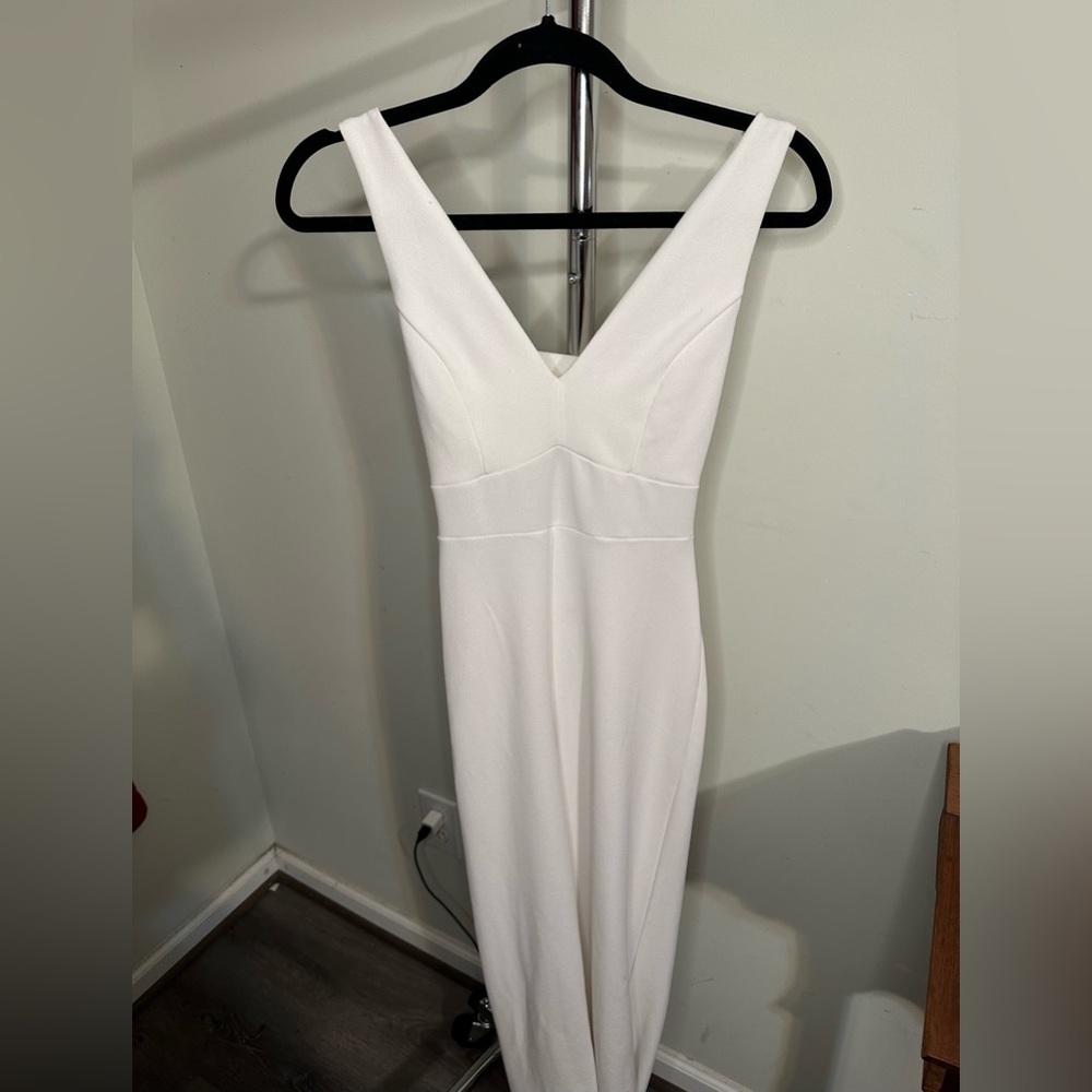 White long pant jumpsuit